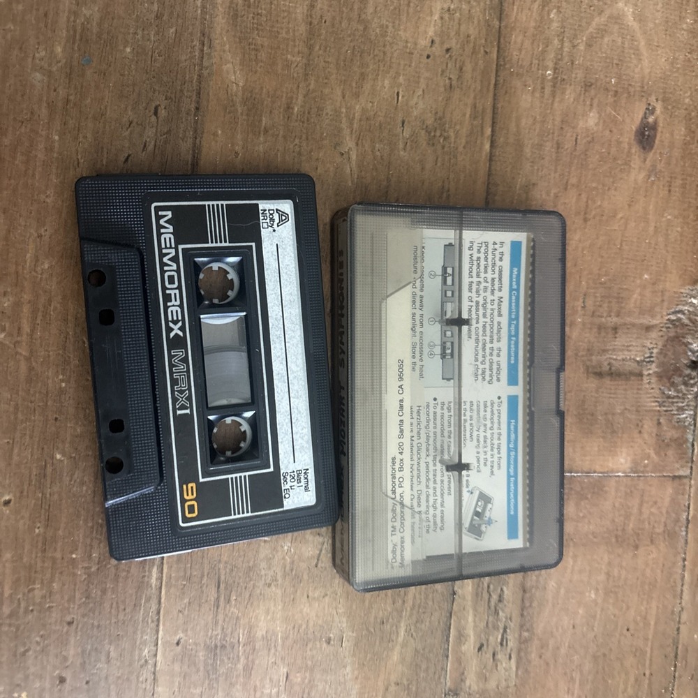 Vintage Cassette Tape Memorex DB Series 90 Minutes